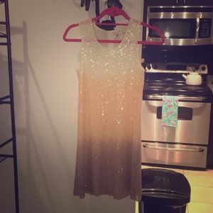 YFB XS sequin ombré dress